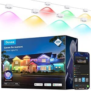 Govee Permanent Outdoor RGBIC Lights with 120 LEDs for $460