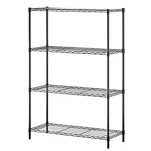 Sturdy 4-Shelf Metal Storage Rack for $35 on Amazon