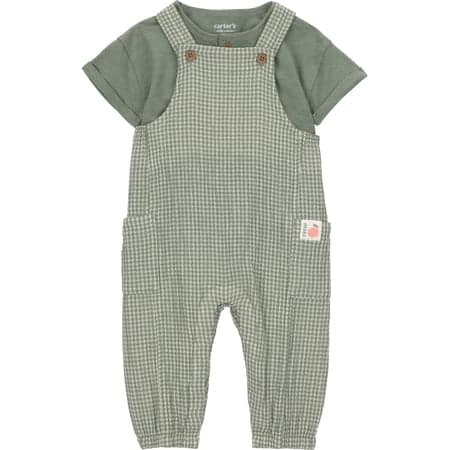 Carter's Child of Mine Baby Boy Overalls Set, 2-Piece, Sizes 0/3-24 Months