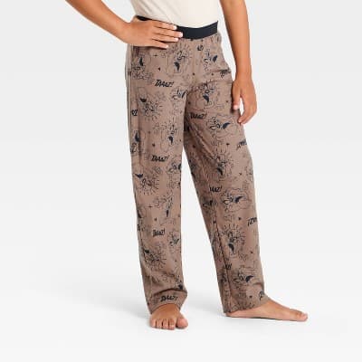 Boys' Looney Tunes Taz Pajama Pants - Brown M