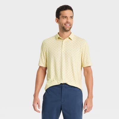 Men's Comfort Wear Polo Shirt - Goodfellow & Co™ Yellow L