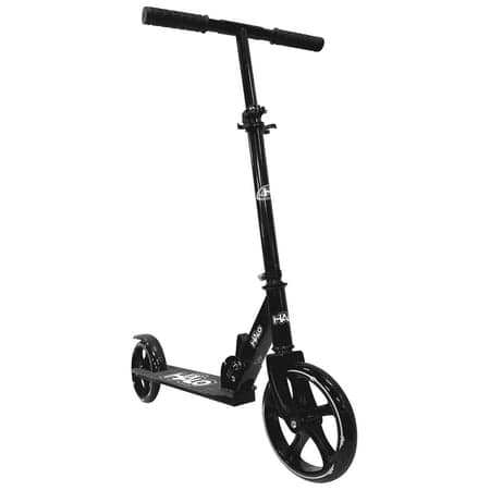 HALO Rise Above Supreme Big Wheel (8") Scooter - Black - Adults and Kids - No Assembly - Unisex