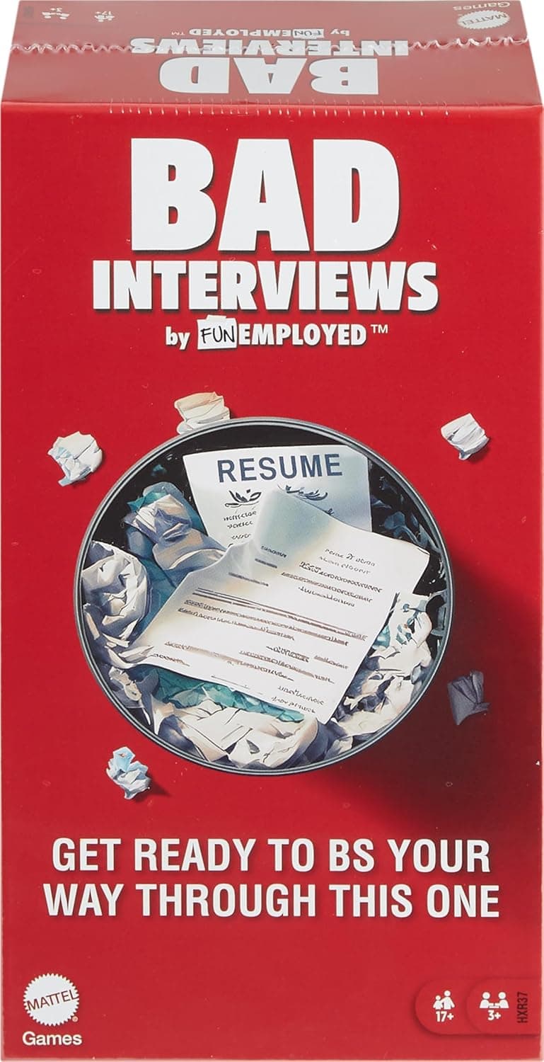 Hilarious Interview Party Game - Mattel Bad Interviews