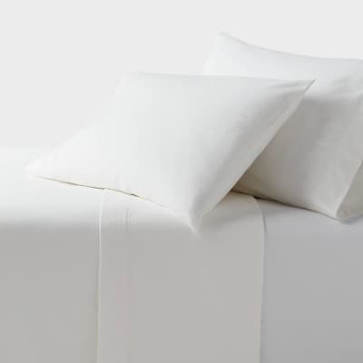 Full Christmas Ultra Soft Flannel Sheet Set White - Threshold™