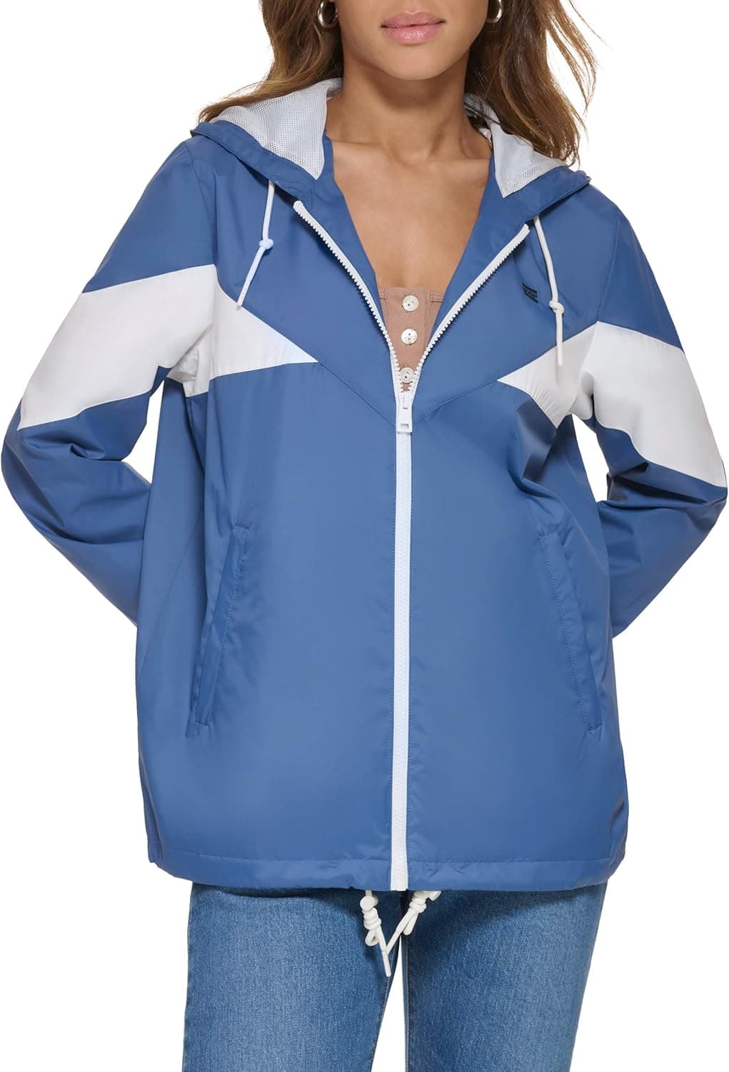 Levi's Women's Nylon Color Block Windbreaker - 61% Off