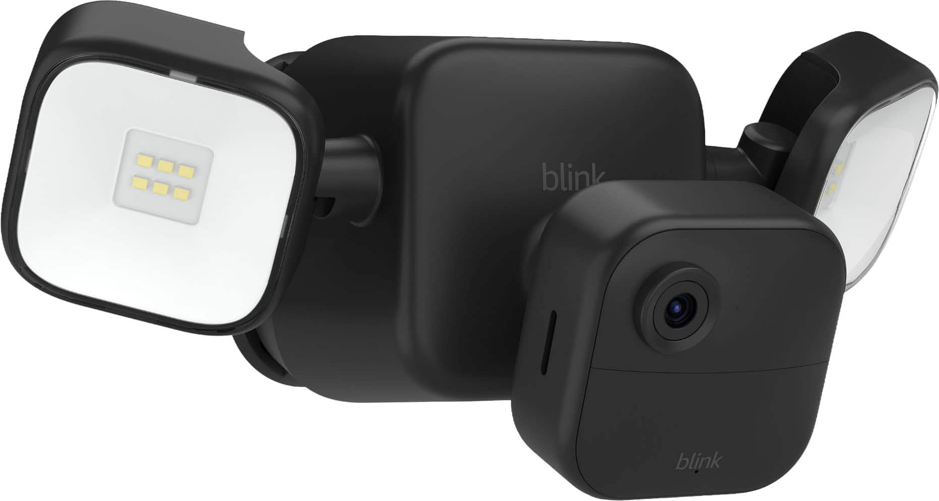 Blink - Outdoor 4 Floodlight Camera — Wireless smart security camera, 700 lumens, two-year battery, Sync Module Core incl - Black