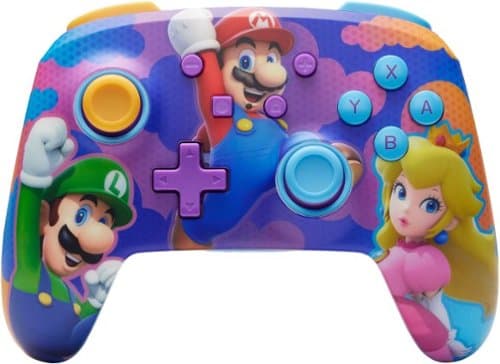 PowerA - Enhanced Wireless Controller for Nintendo Switch, Nintendo Switch 2 - Color Splash Heroes