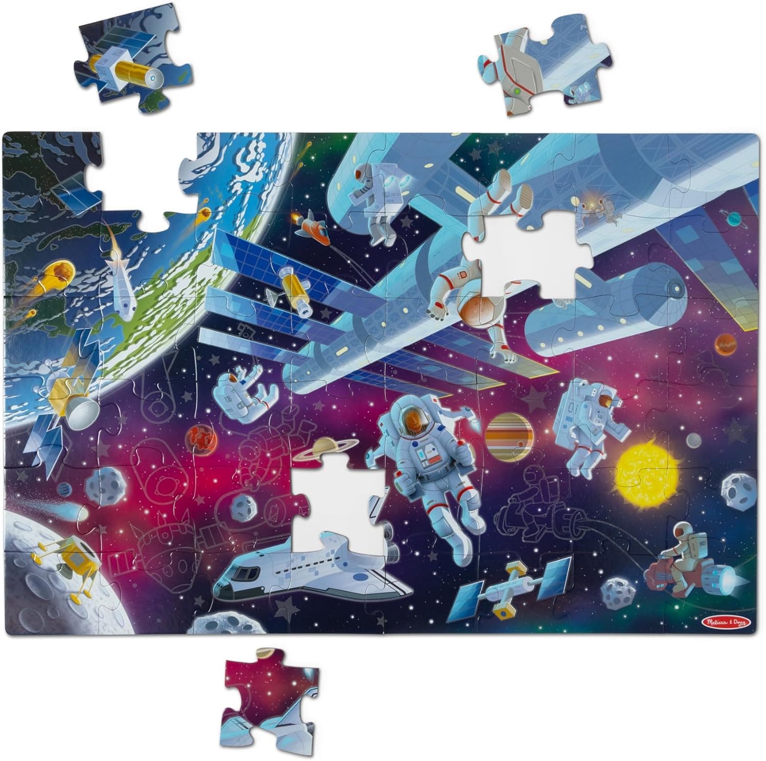 Blast Off with Melissa & Doug Outer Space Puzzle