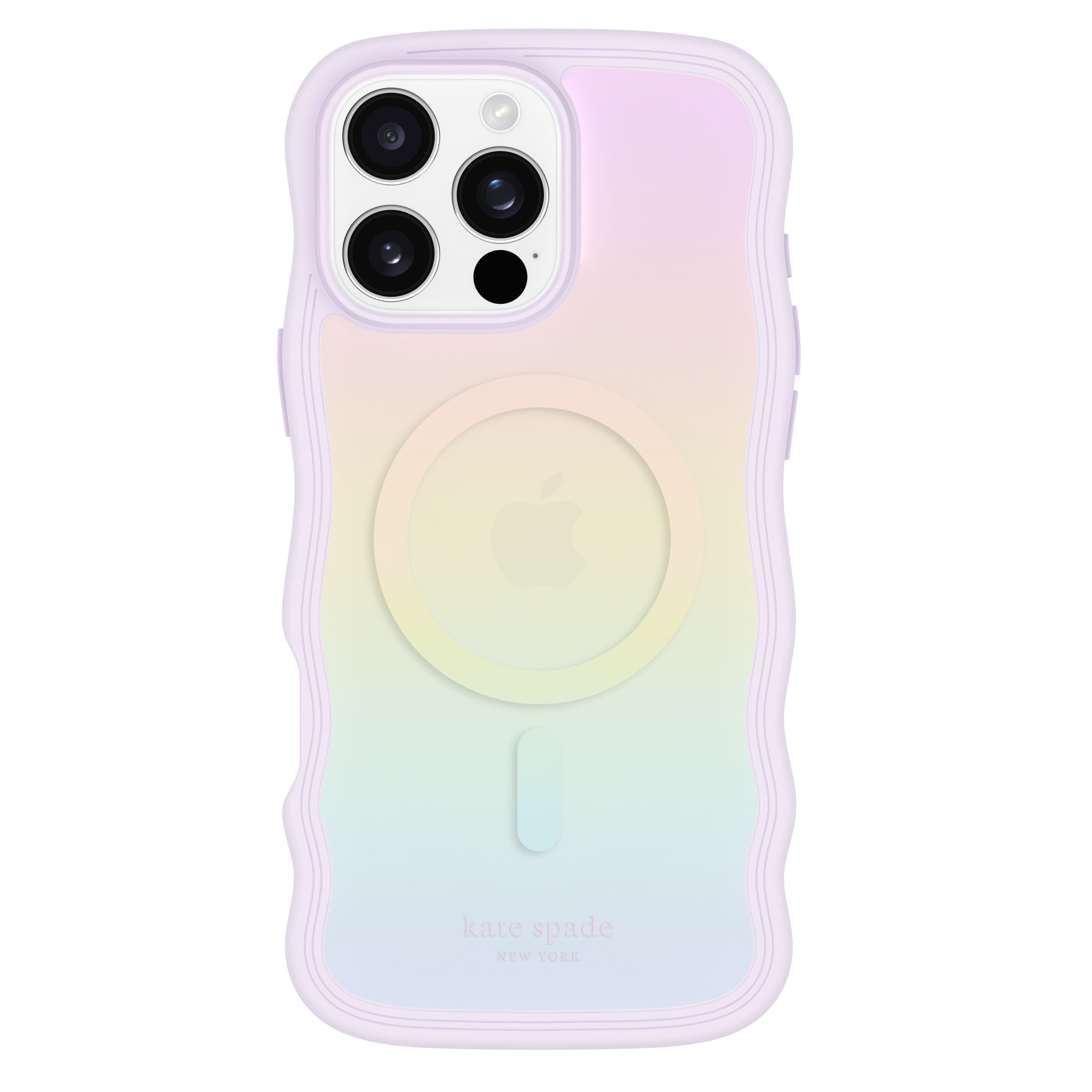 kate spade new york - Wavy Case with MagSafe for Apple iPhone 16 Pro Max - Opal Iridescent