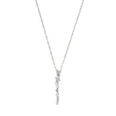 Kendra Scott Meridith Small Long Pendant Necklace - Silver