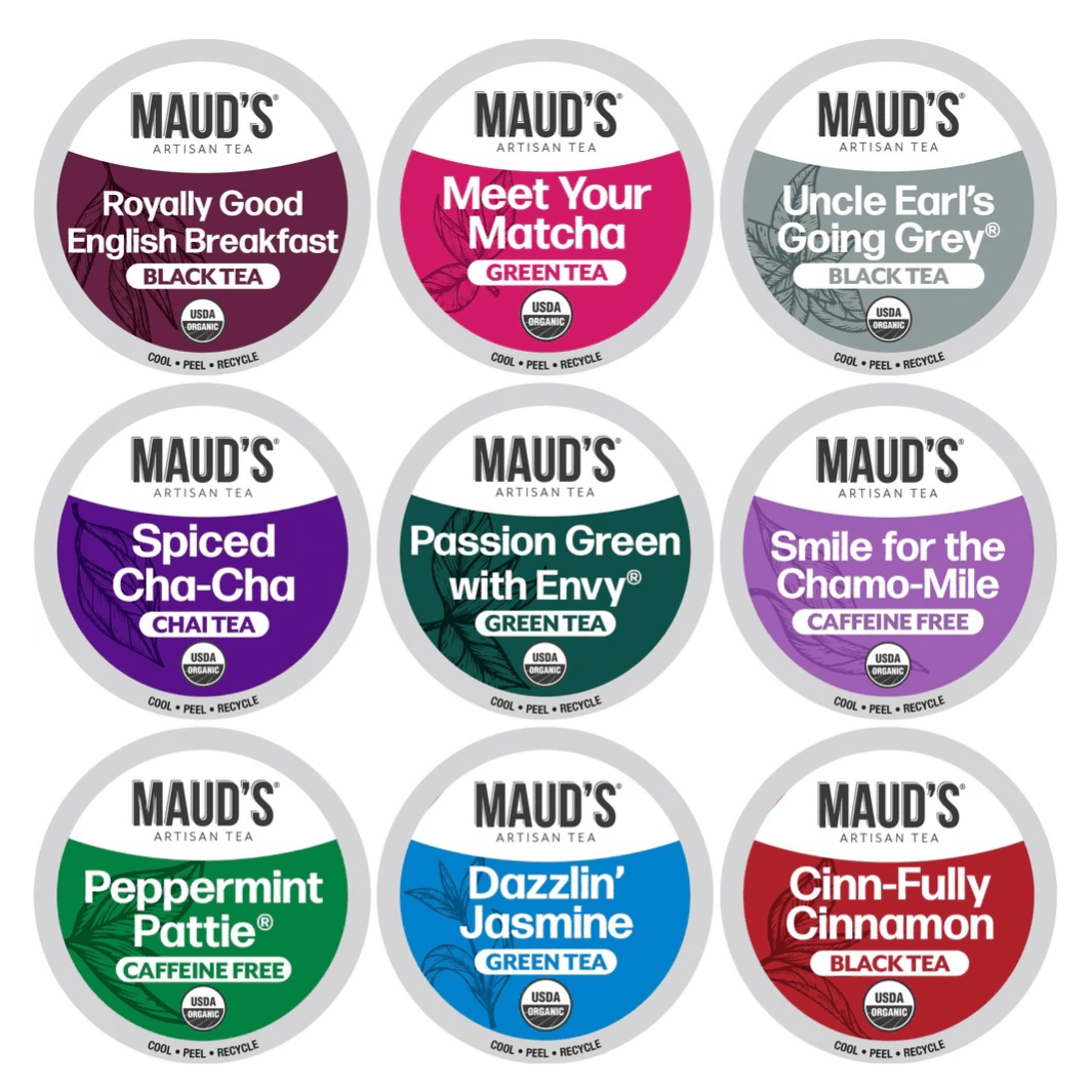 Save $10 on Maud's Organic Tea Pods