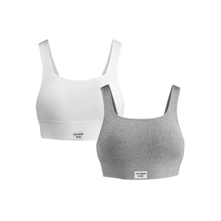 Steve Madden Women's Seamless Longline Comfort Bra, 2-Pack, Sizes S-XL