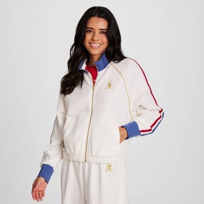 Champion Women's Gold Medal Game Day Full Zip Top - Cream S