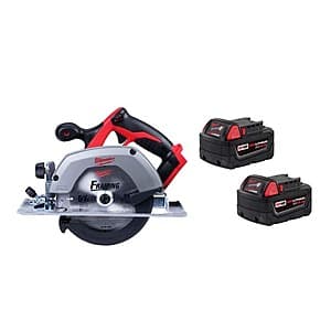 Milwaukee M18 18V 6-1/2" Circular Saw w/ (2) M18 5.0 Ah Batteries $199 + Free S/H