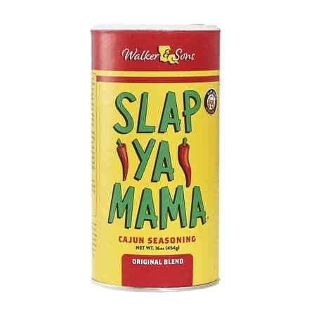 Slap Ya Mama Cajun Seasoning by Walker & Sons, Original Blend, 16 oz Canister – Certified Cajun, Gluten Free, No MSG