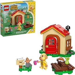 LEGO Animal Crossing Goldie’s Cozy House Building Toy - Pretend Play Set for Girls & Boys, Ages 6+ W/Dog Minifigure - Building Blocks Toy for Kids - Gift Idea for Birthdays & Video Game Fans - 77058
