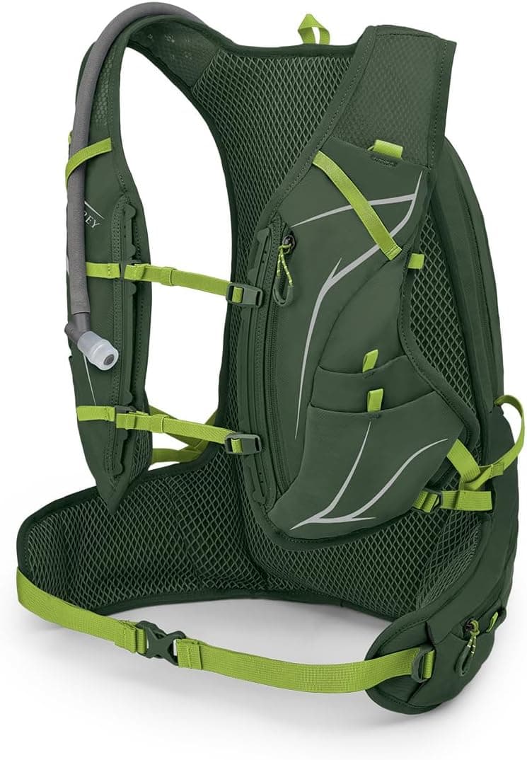 Osprey Duro 15L Men's Running Hydration Vest with Hydraulics Reservoir, Seaweed Green/Limon, Small/Medium