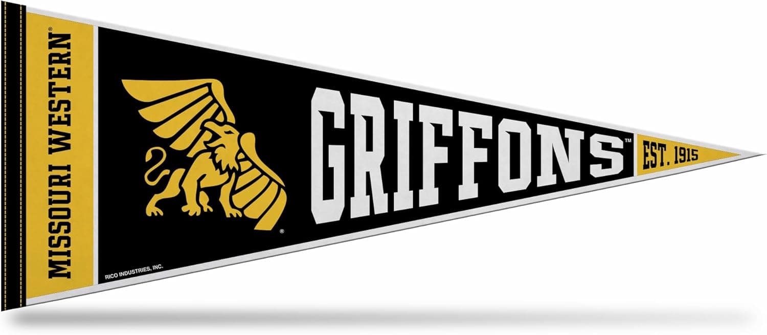 Rico Industries NCAA Missouri Western State Griffons Rally 12" x 30" Felt Wall Décor Pennant - Great for Home/Bed Room/Man Cave Décor