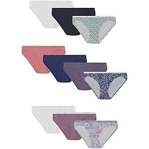 30-Pack Hanes Women's Underwear - $12