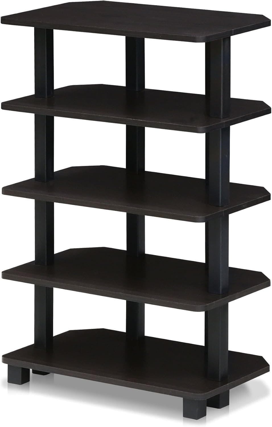 Furinno 5-Tier Corner Shelf - Espresso