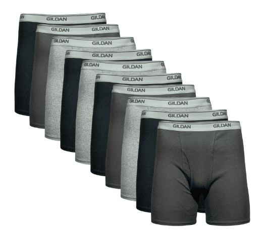 Gildan Men's Boxer Briefs 10-Pack on Sale at Walmart