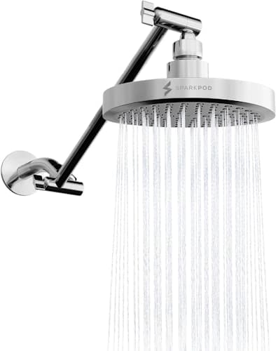 SparkPod 6" Rain Shower Head w/ Extension Arm