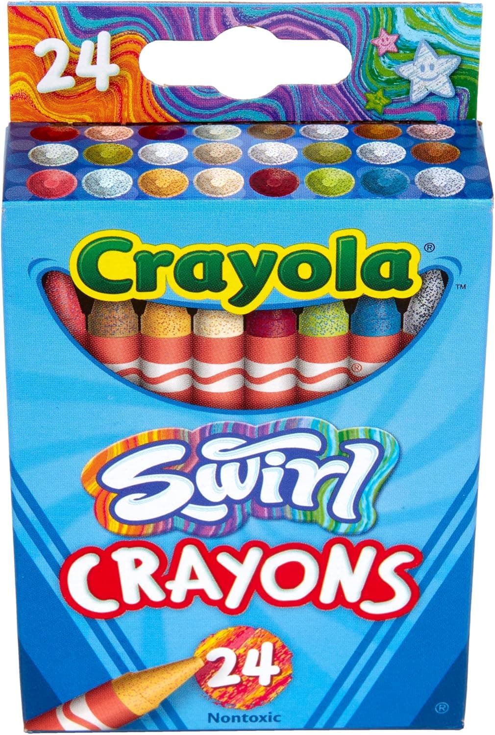 Vibrant Crayola Swirl Crayons for Colorful Kid's Art Projects