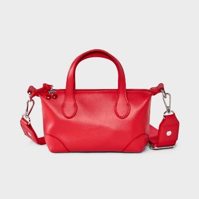 Girls' Mini Satchel Crossbody Bag - art class™ Red