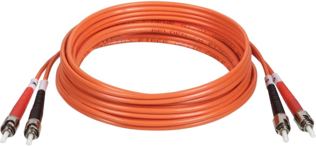 Tripp Lite Duplex Fiber Optic Cable, 100-ft