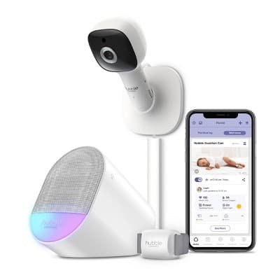 Hubble Connected Guardian Cam: Single Camera, Movement Sensor, Nightlight, Wi-Fi Enabled