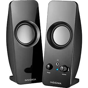 Insignia Computer Speakers for $12.50 with Free Shipping