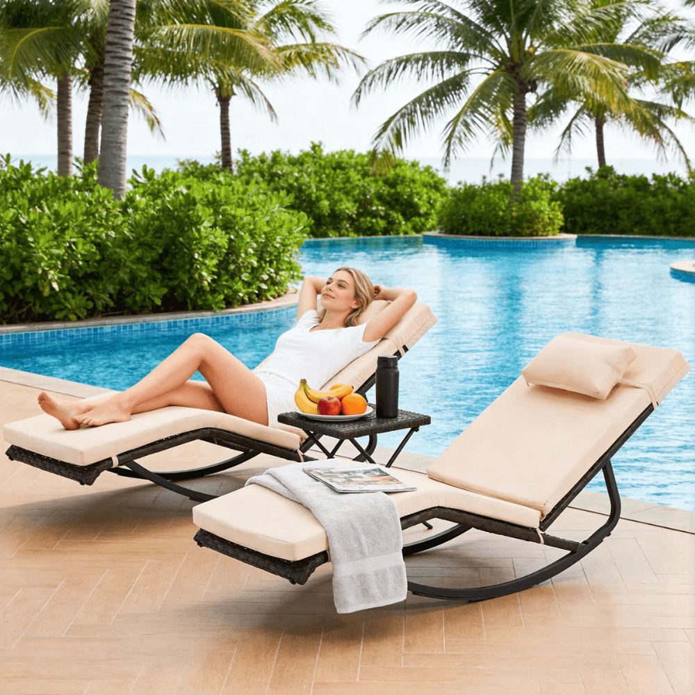 3-Piece Chaise Lounger Set: $250 at Woot!