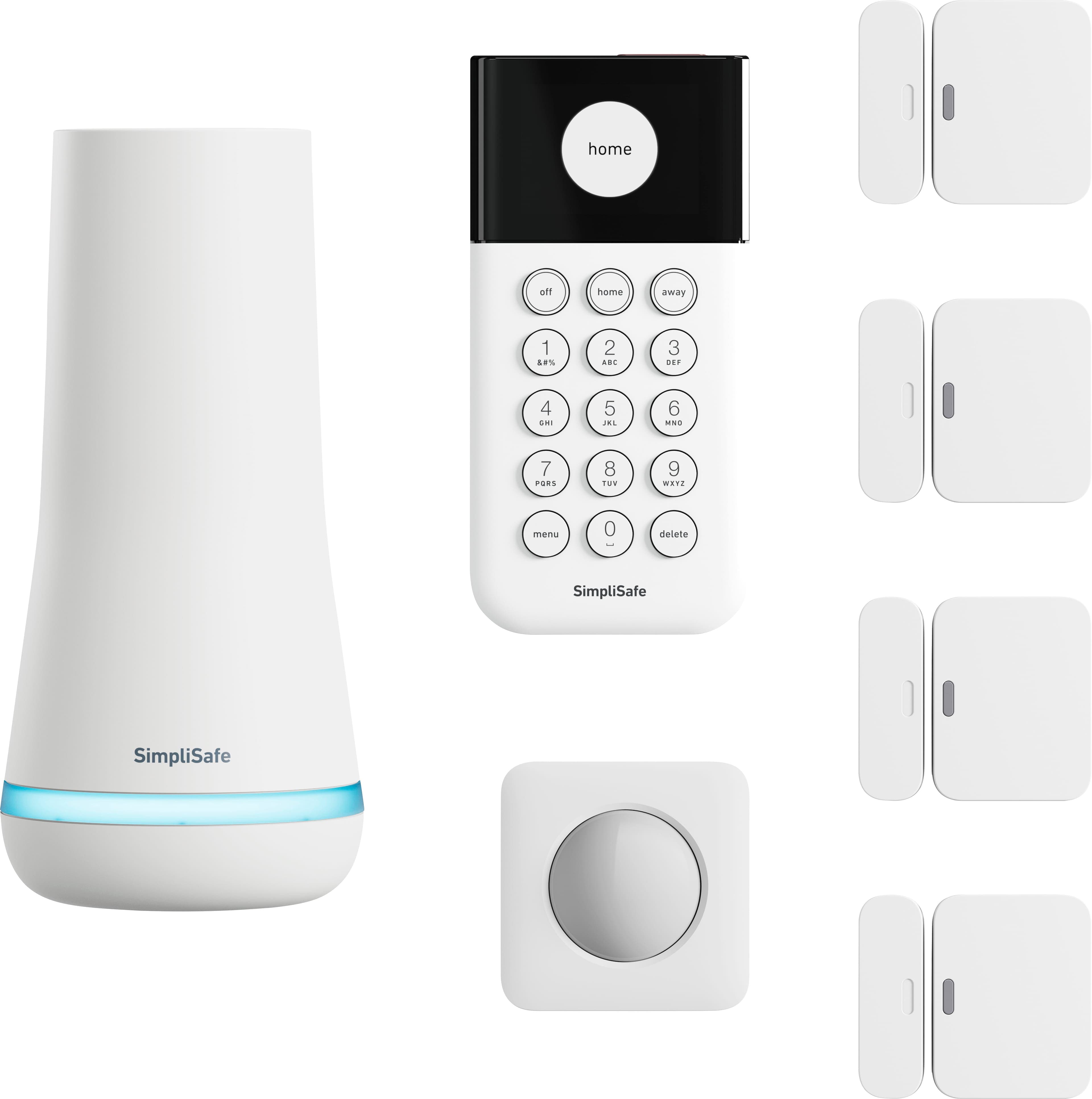 SimpliSafe - 7pc Indoor Security System - White