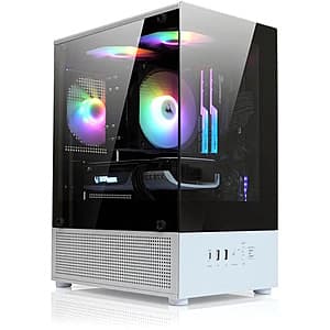Micro-ATX PC Case with Colorful Fans for $30 + Free Shipping