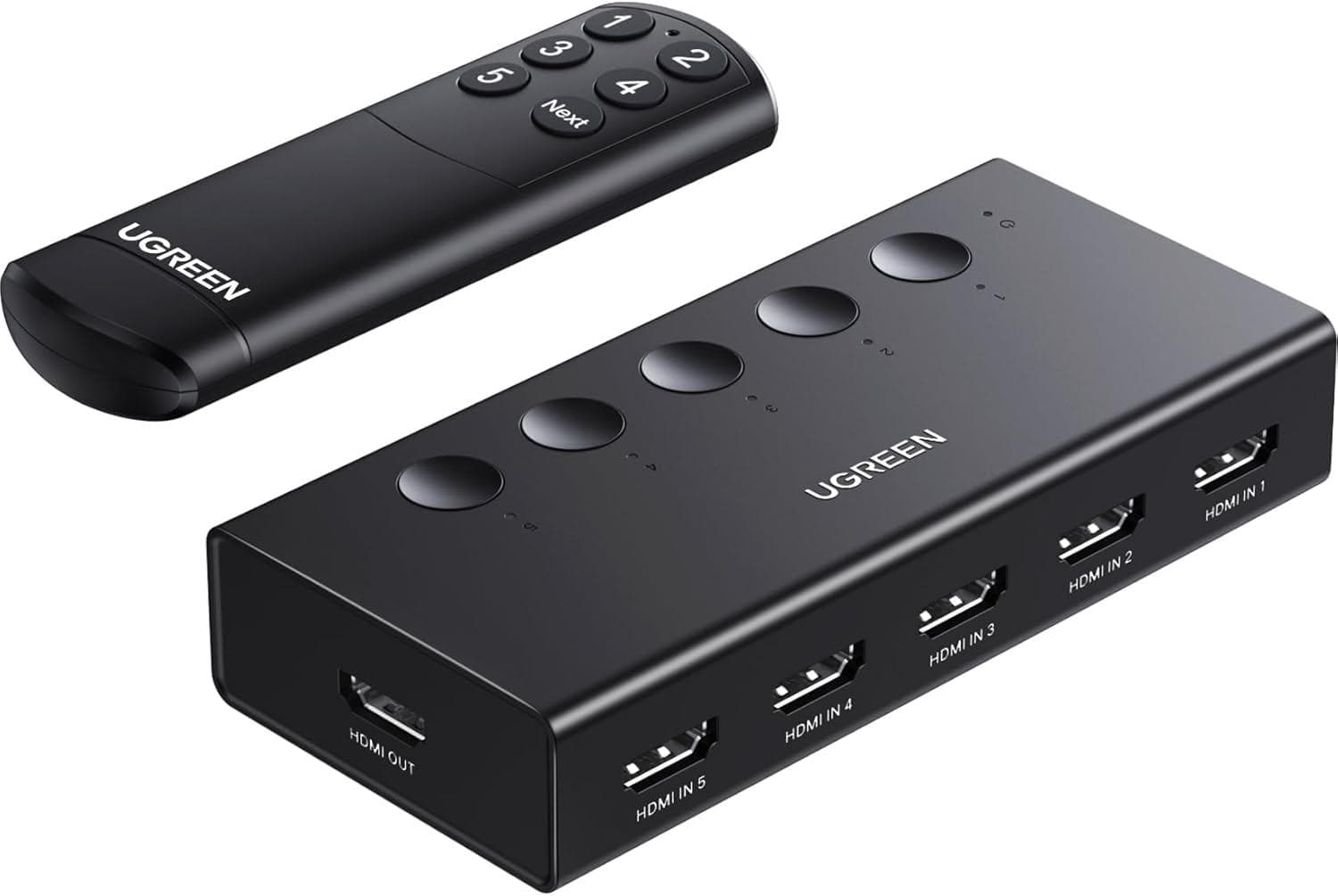 36% Off Ugreen 5-in-1 HDMI Switch with Remote