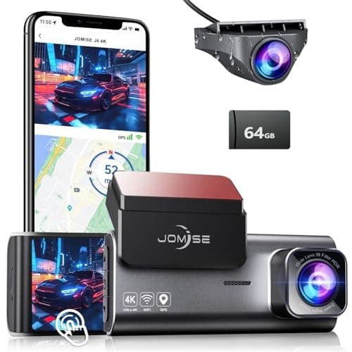 Jomise 4K Dual Dash Cam: 38% Off on Amazon