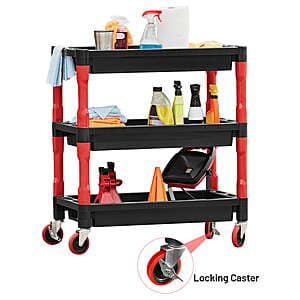 Organize Your Detailing Supplies with a 3-Shelf Auto Drive Cart