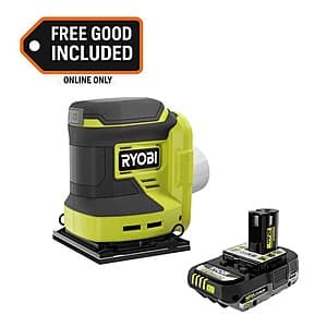 Ryobi ONE+ 18V Cordless 1/4 Sheet Sander with 2Ah Battery for $59