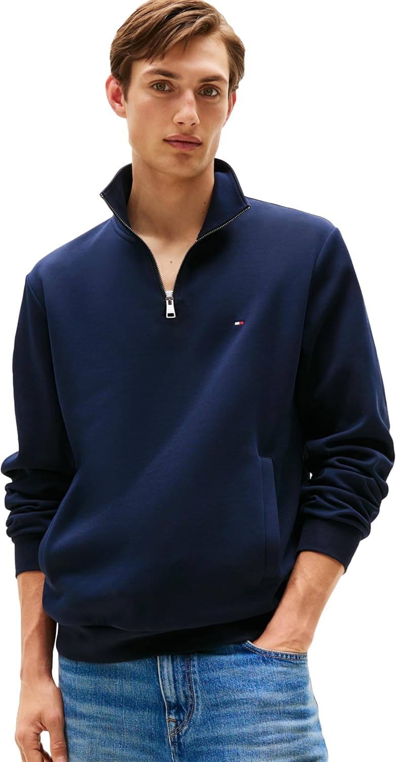 Tommy Hilfiger Men's Quarter Zip Pullover at 50% Off