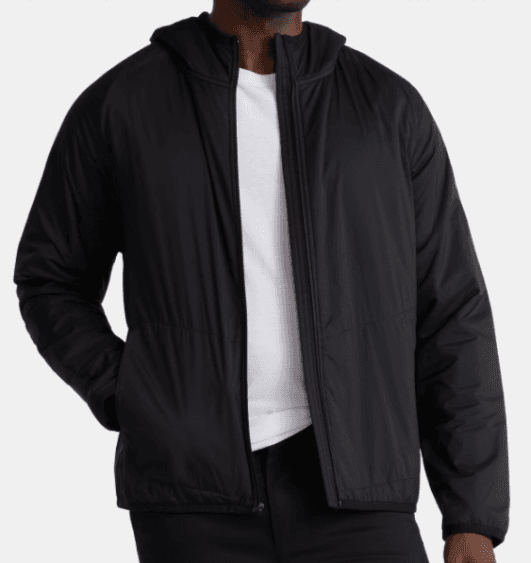 George Men's Lightweight Insulated Hooded Nylon Jacket Walmart