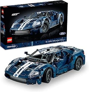 LEGO Technic 2022 Ford GT Building Set for Adults - Collectible Kit W/Authentic Features, Ages 18+ - 1:12 Scale - Gifts for Men & Women - Display as Bedroom or Home Decor - 42154