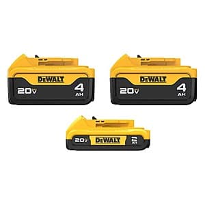 DEWALT 20V MAX Lithium-Ion Batteries: 2.0Ah & 4.0Ah Combo