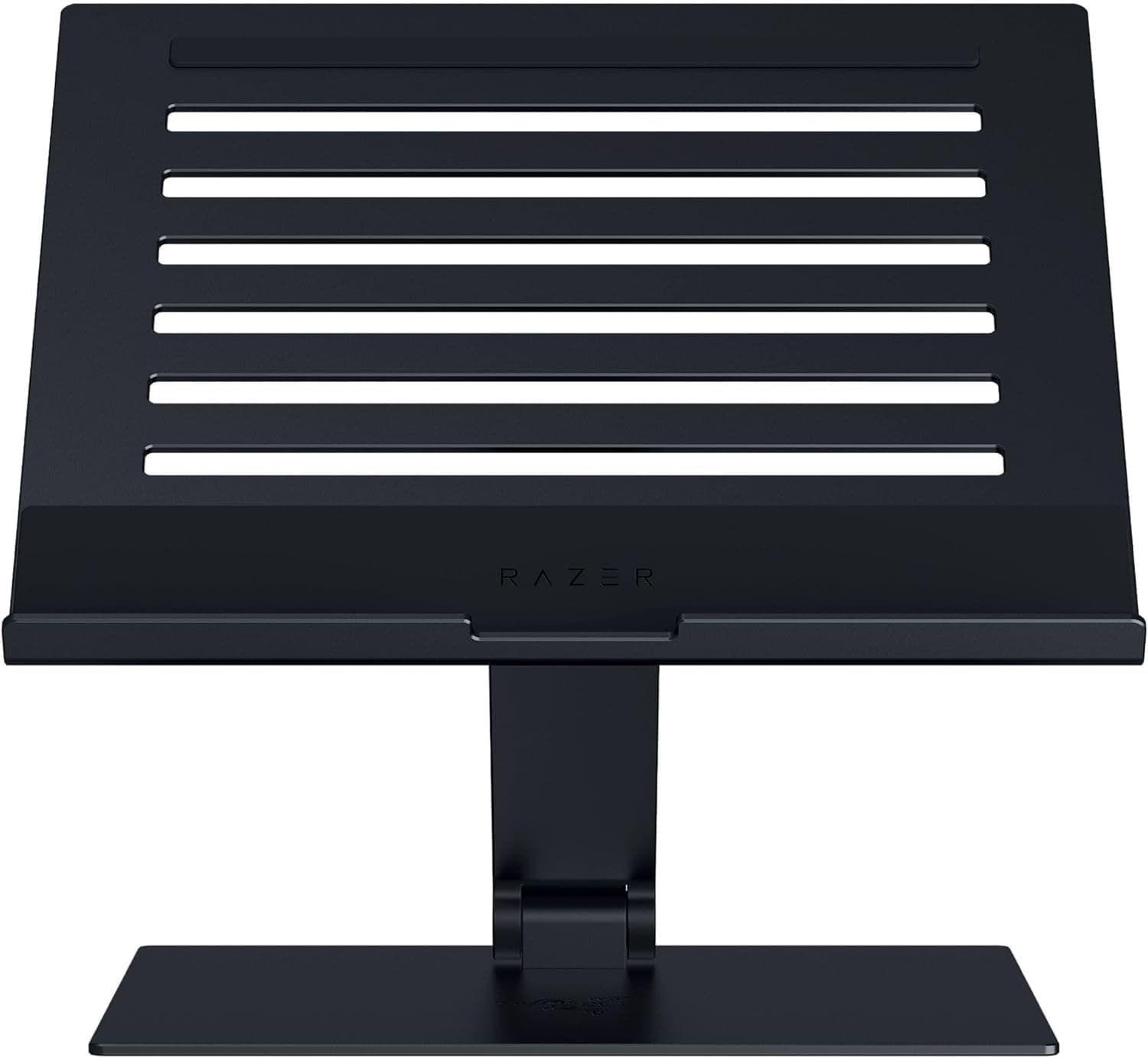 Razer Adjustable Laptop Stand: Supports Phones, Tablets, Laptops, Macbooks up to 18" - Adjust Height and Tilt - Durable Aluminum Construction - Vented Design - Foldable for Storage & Travel - Black