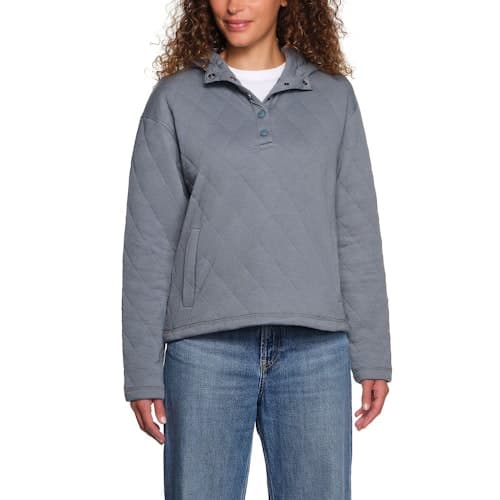 Cozy Lands' End Quilted Pullover Hoodie - 68% Off at Sam's Club