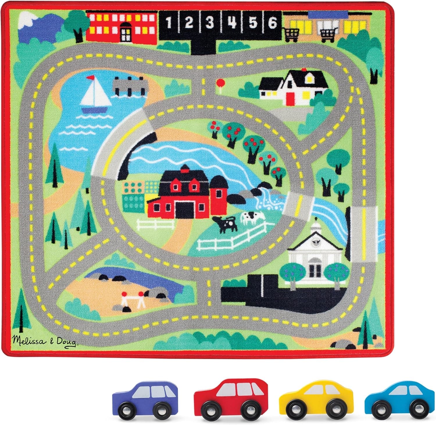 Save on Melissa & Doug's Round The Town Road Rug