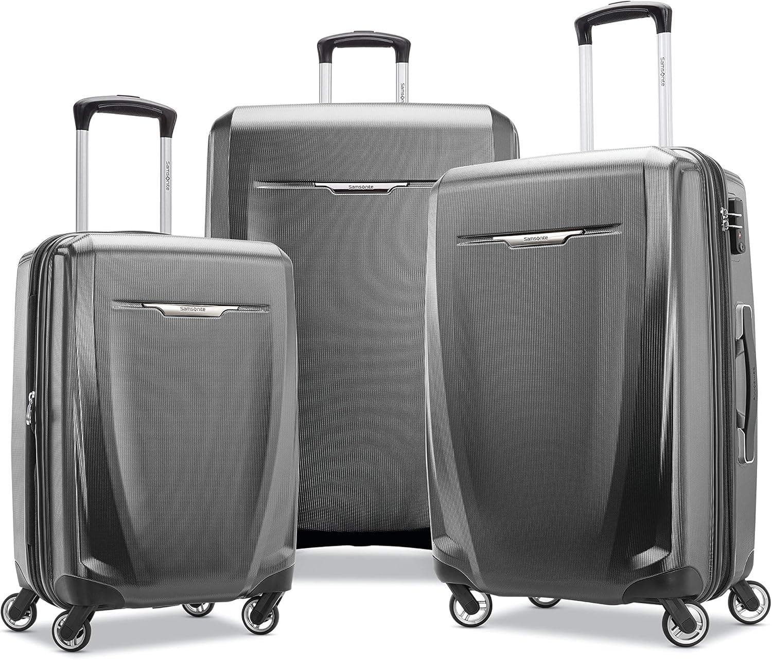 3-Piece Samsonite Winfield 3 DLX Hardside Spinner Set Amazon
