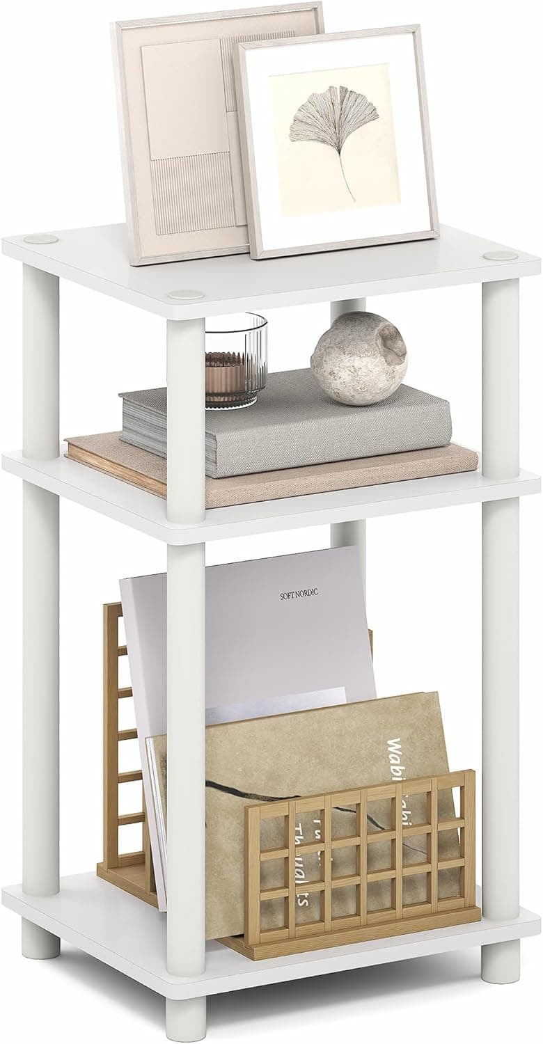 3-Tier End Table with Open Shelf - Hassle-Free Assembly