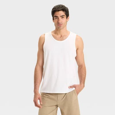 Men's Tank Top - Goodfellow & Co™ True White XXL