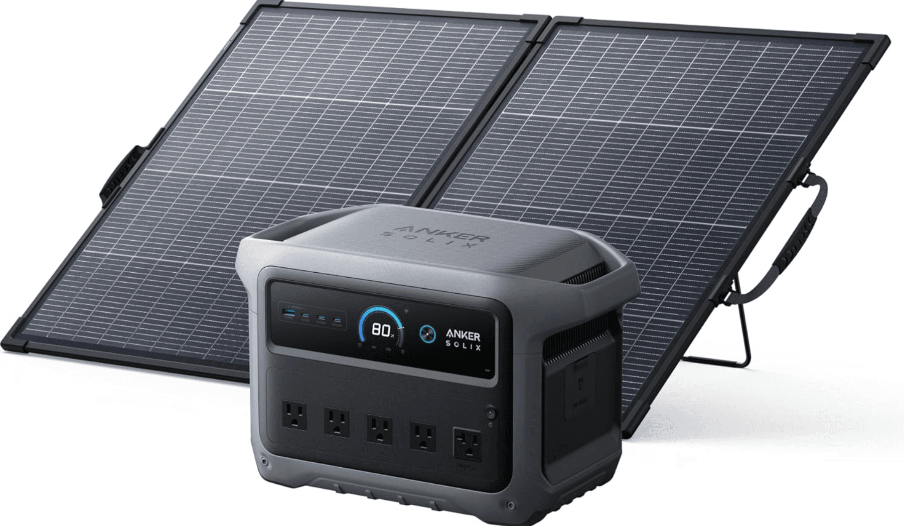 Anker SOLIX C1000 Gen 2 Power Station w/ 200W Bifacial Solar Panel Amazon