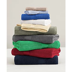 Tommy Hilfiger Solid Cotton Bath Towels - $7 & Up, In-Store Pickup